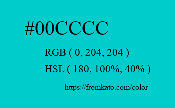 Color: #00cccc