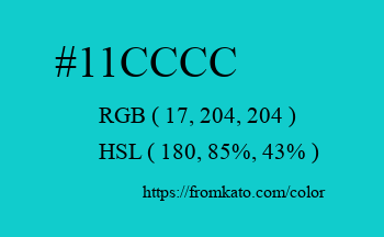 Color: #11cccc