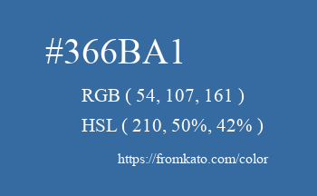 Color: #366ba1