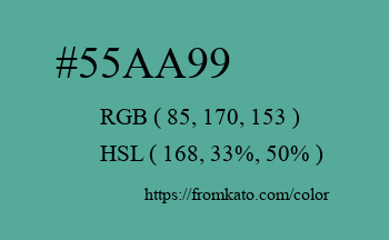 Color: #55aa99