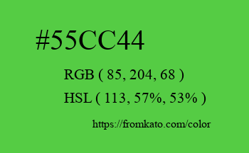 Color: #55cc44