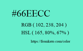 Color: #66eecc