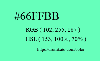 Color: #66ffbb