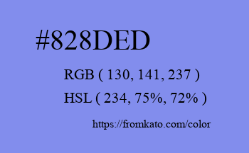 Color: #828ded