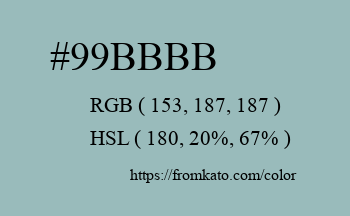 Color: #99bbbb