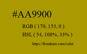 Color: #aa9900