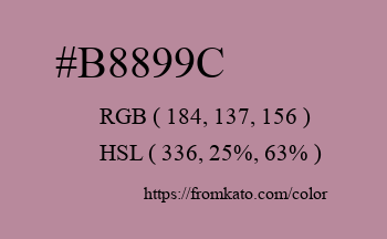 Color: #b8899c