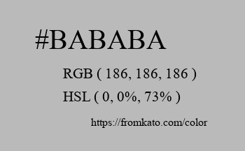 Color: #bababa