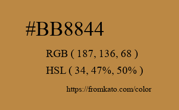 Color: #bb8844