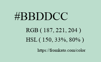 Color: #bbddcc
