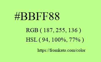 Color: #bbff88