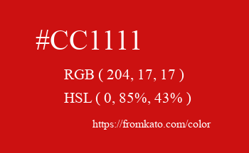 Color: #cc1111