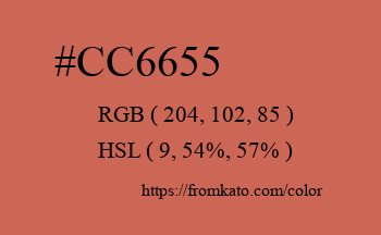Color: #cc6655
