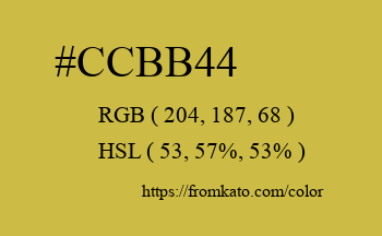 Color: #ccbb44