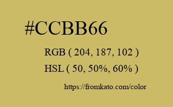 Color: #ccbb66