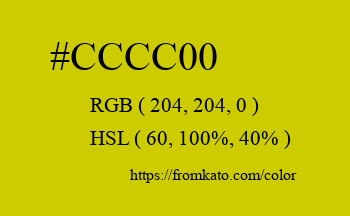 Color: #cccc00