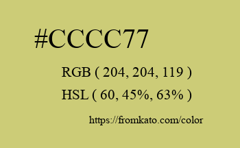 Color: #cccc77