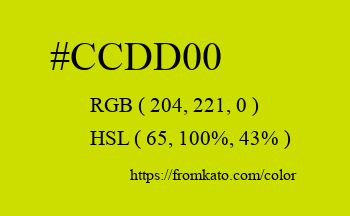 Color: #ccdd00