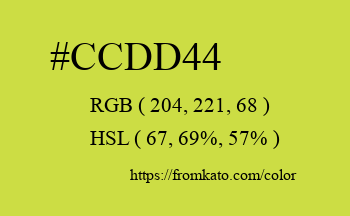 Color: #ccdd44