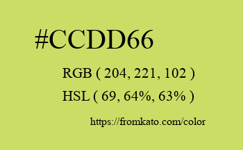 Color: #ccdd66