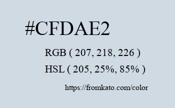 Color: #cfdae2