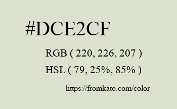 Color: #dce2cf