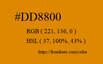 Color: #dd8800