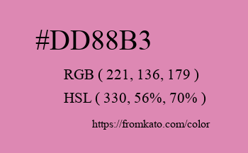 Color: #dd88b3