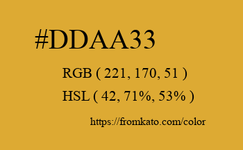 Color: #ddaa33