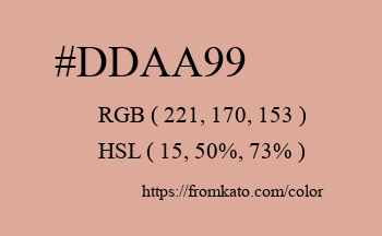 Color: #ddaa99