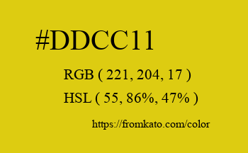 Color: #ddcc11