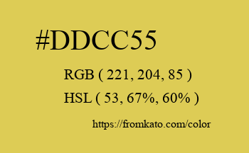 Color: #ddcc55