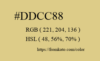 Color: #ddcc88