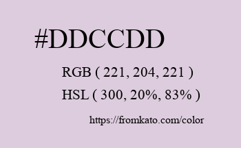 Color: #ddccdd