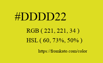 Color: #dddd22