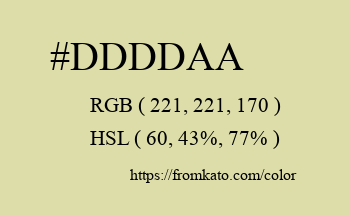 Color: #ddddaa