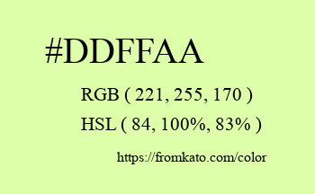 Color: #ddffaa