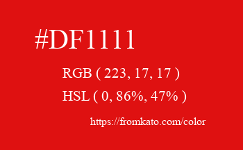 Color: #df1111