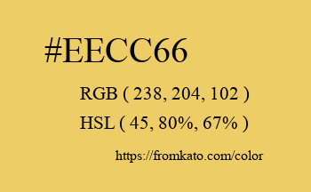 Color: #eecc66