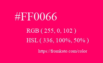 Color: #ff0066