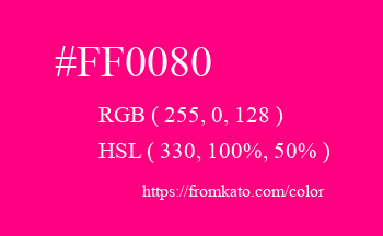 Color: #ff0080