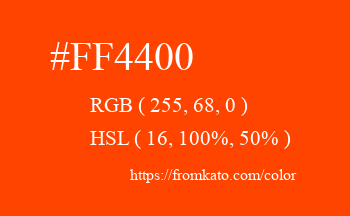 Color: #ff4400
