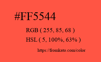 Color: #ff5544