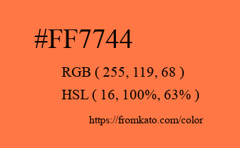 Color: #ff7744