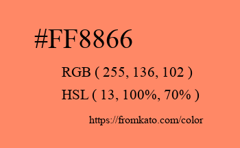 Color: #ff8866