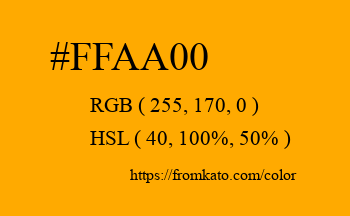 Color: #ffaa00