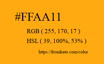 Color: #ffaa11