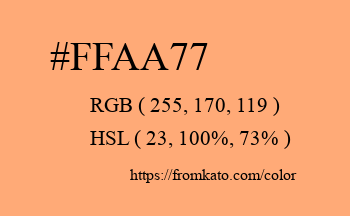 Color: #ffaa77