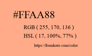 Color: #ffaa88
