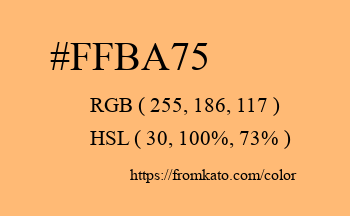 Color: #ffba75